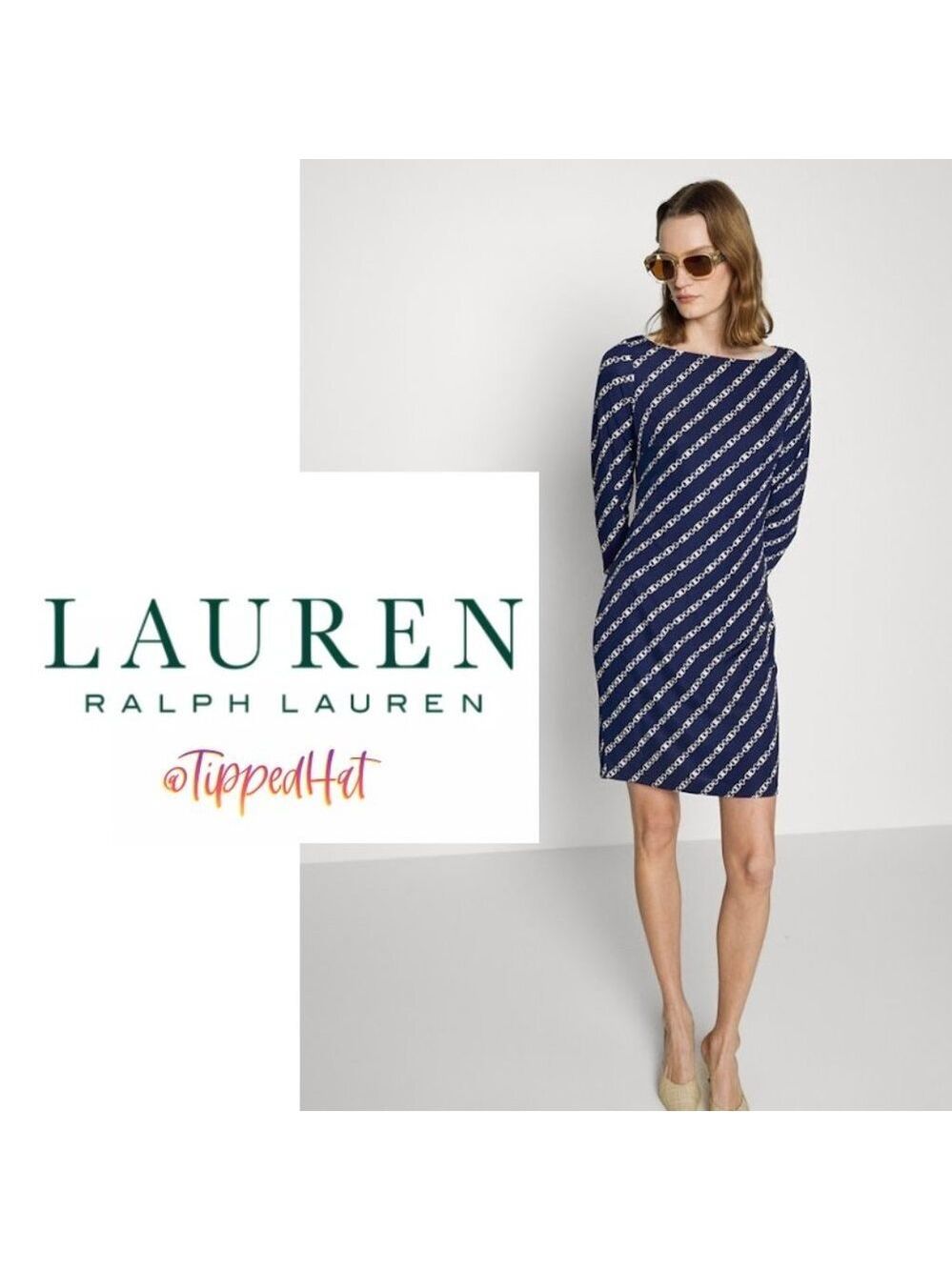 NWT $128 Lauren Ralph Lauren Print Dress - Size 2